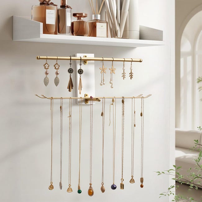 Organisateur Mural Suspendu Pour Bijoux Healifty - Rangement Colliers, Bracelets Et Boucles D'Oreilles