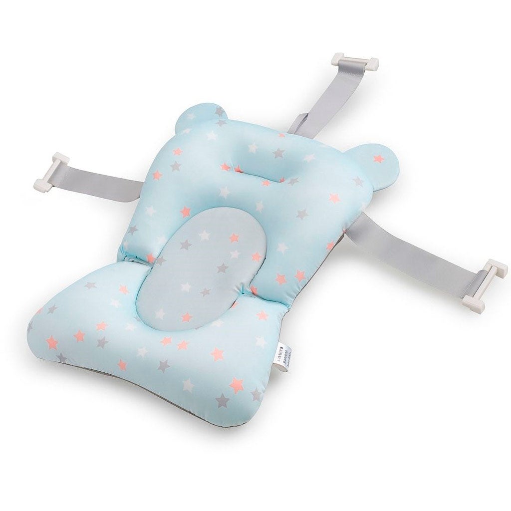 Siège De Bain Pour Bébé 0-6 Mois - Tapis Antidérapant, Confortable Et Sécurisé - Facile à Installer Dans La Baignoire - Bleu Ou Rose