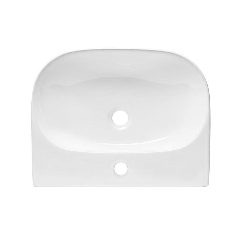 Swiss Aqua Technologies Brevis Lavabo sospeso con foro per rubinetto, 50x38,5x12cm (SATBRE5038R) - 2