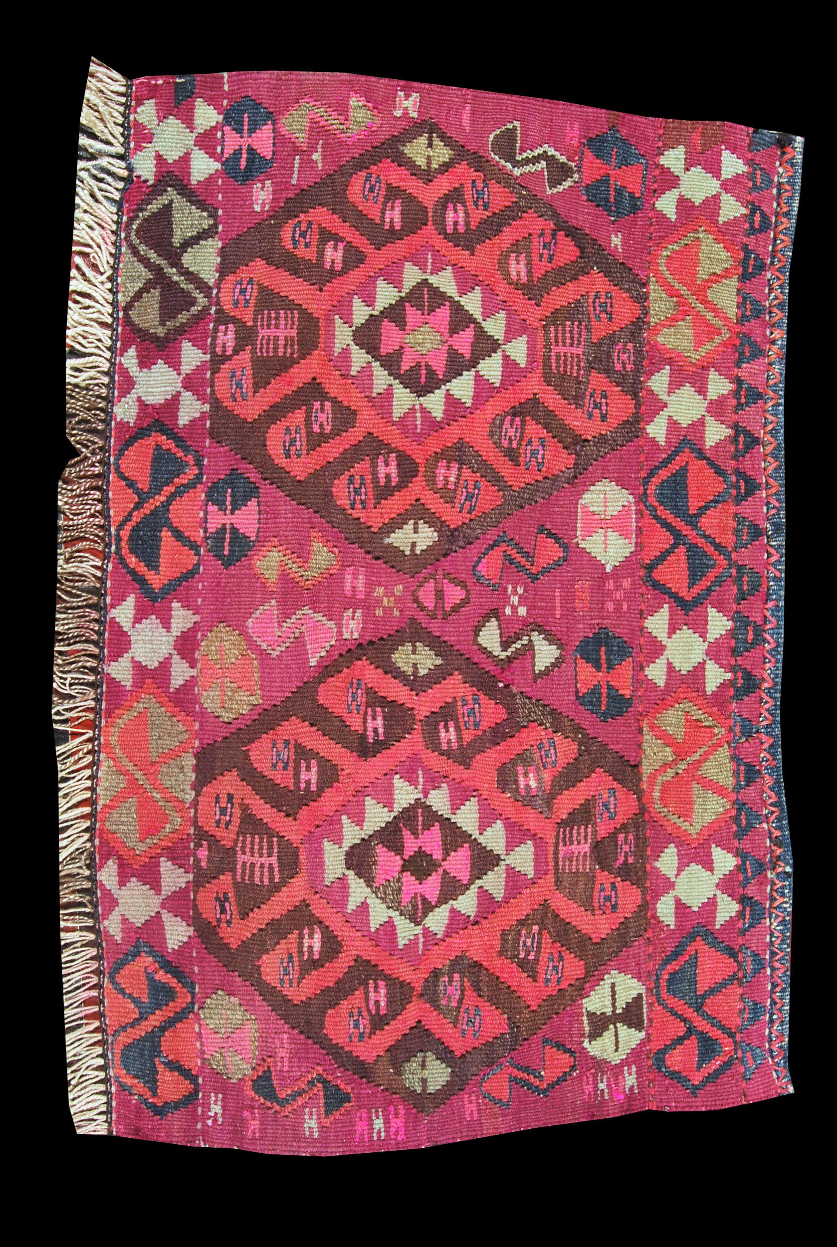 Tapis Coureur Bokhara Jaldar Rouge - 74x236cm - Véritable Noué Main - Laine 100%