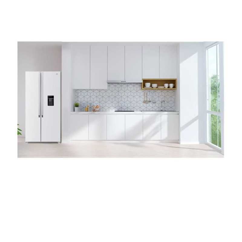 Réfrigérateur américain Continental Edison CERA532NFWD 529 L No Frost distributeur d eau blanc - 6