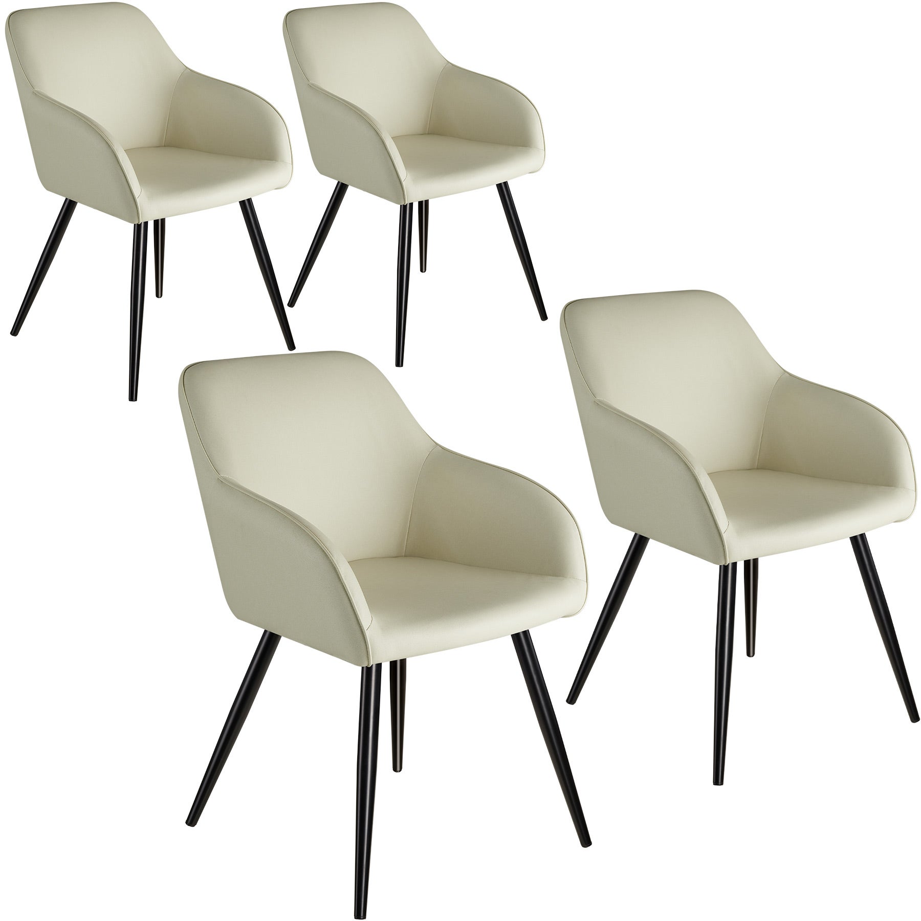 Fauteuil Cabriolet En Similicuir Noir - Confortable Et Moderne Pour Salon Ou Chambre