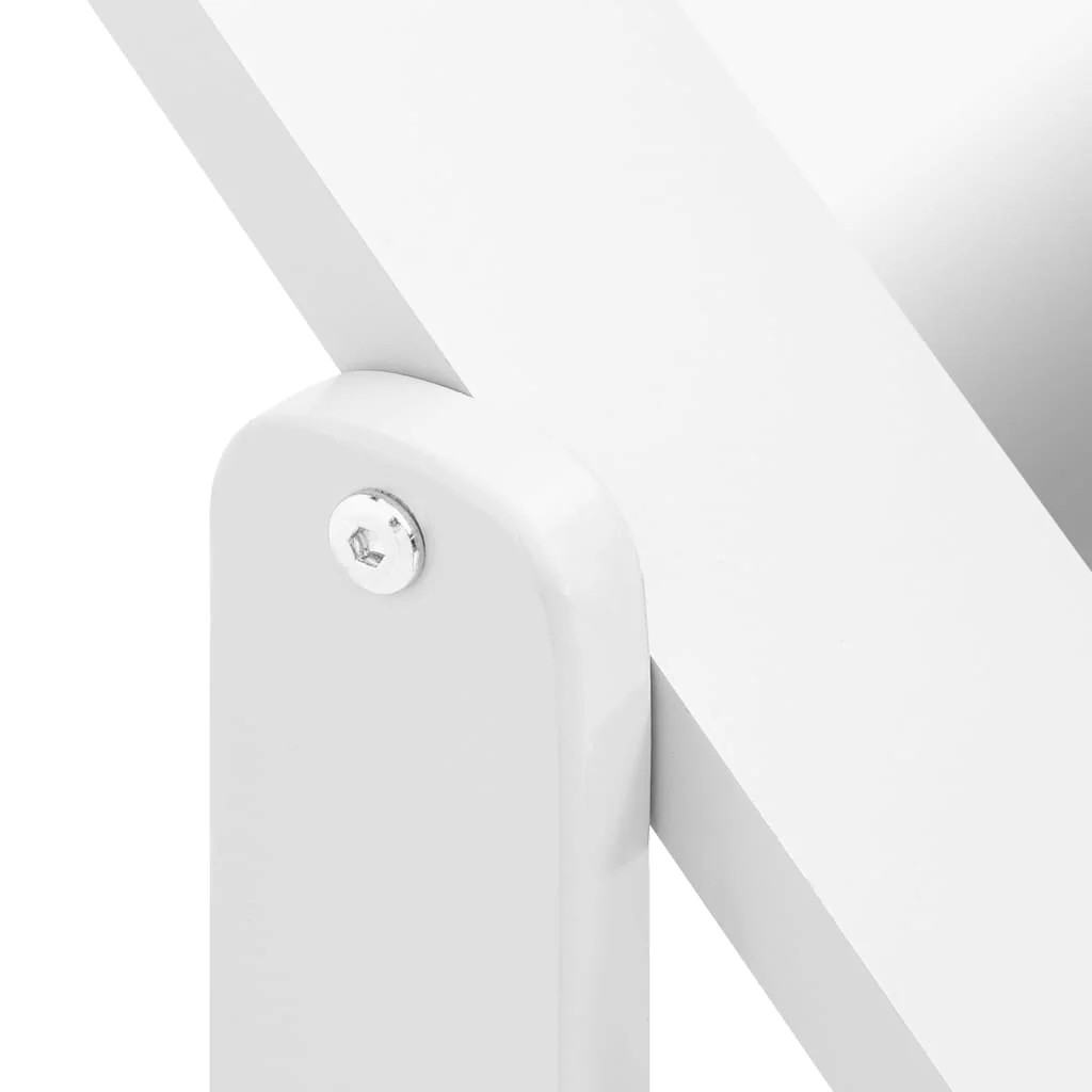 Miroir sur pied blanc 45,5x47,5x160 cm bois d'ingénierie - 6