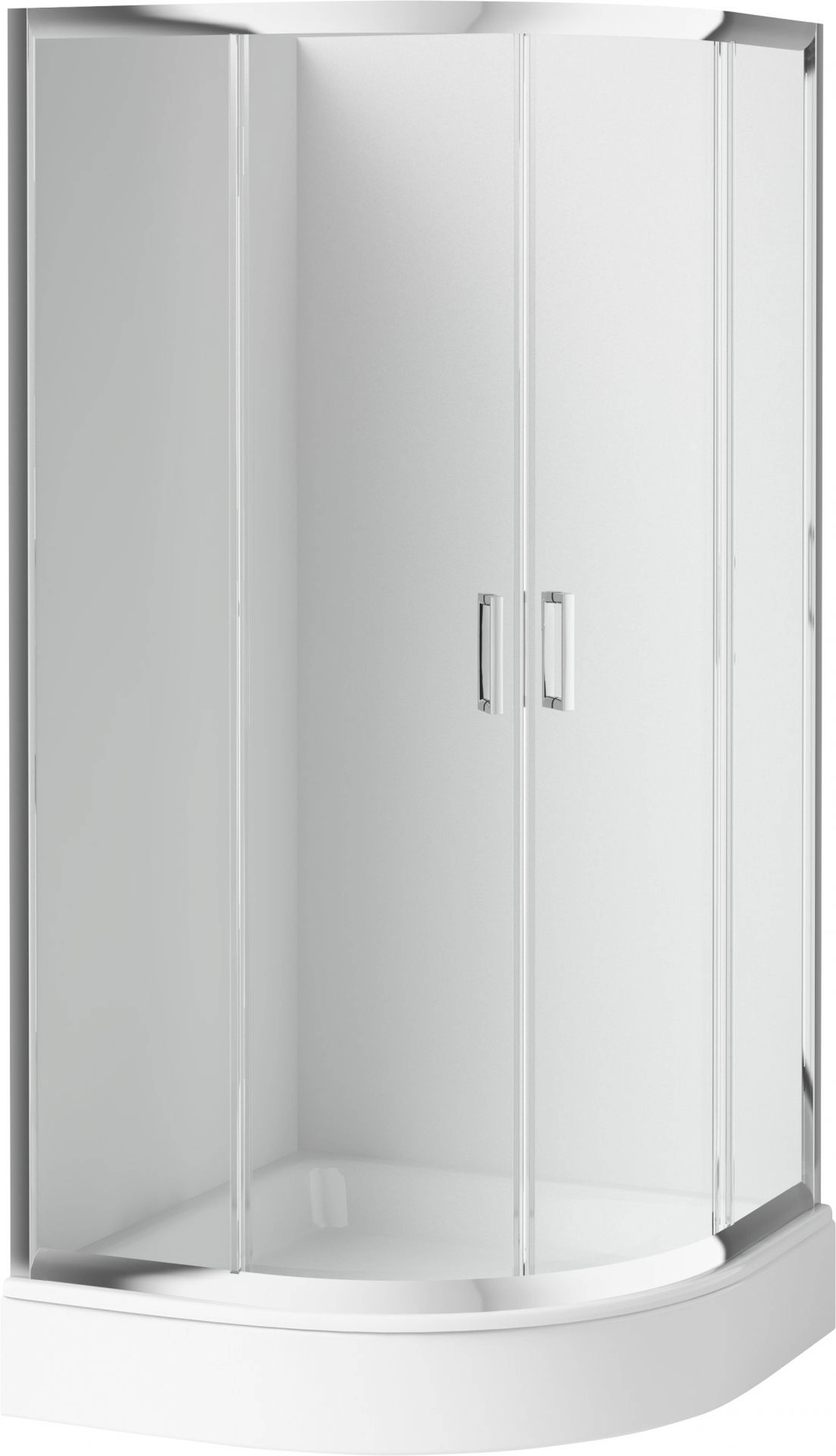 Kabina Funkia Półokrągła, Szkło Transparentne 80x80 cm