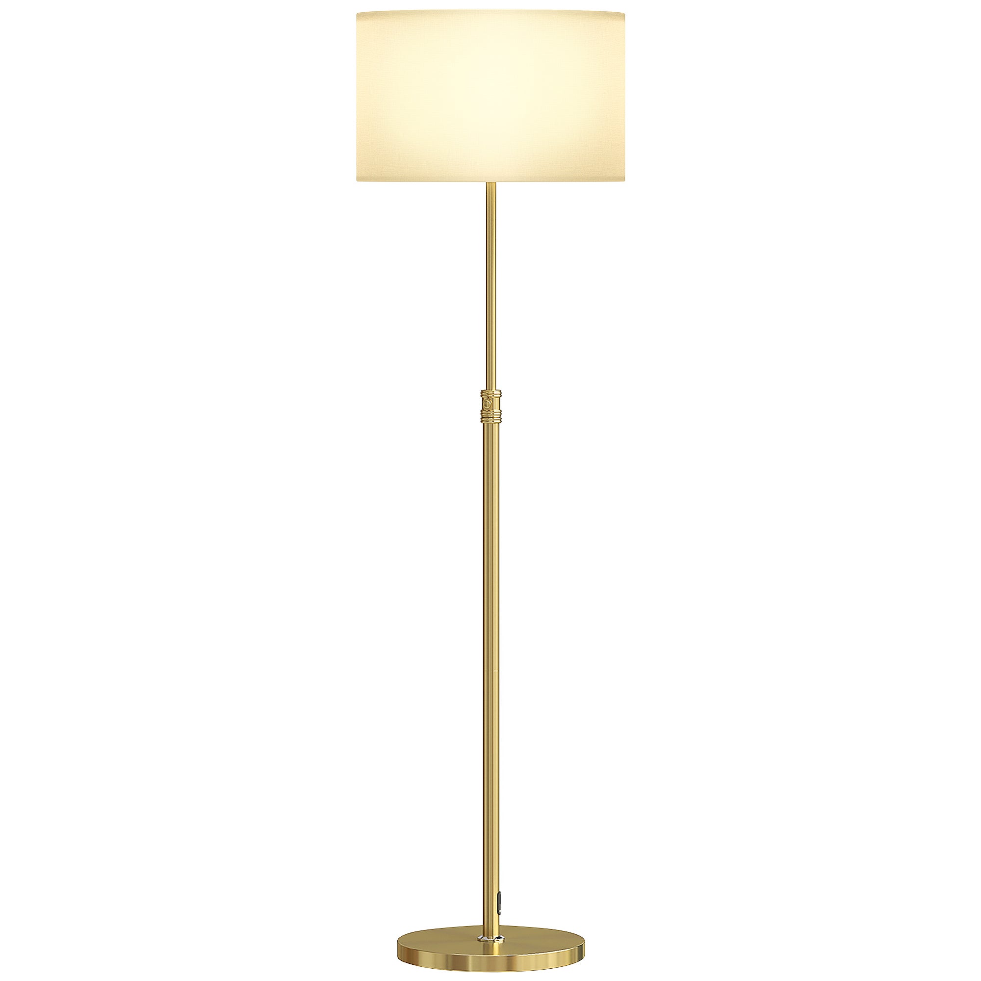 Lámpara De Pie Con Mando Regulador, Altura Ajustable, Luz Cálida Para ...