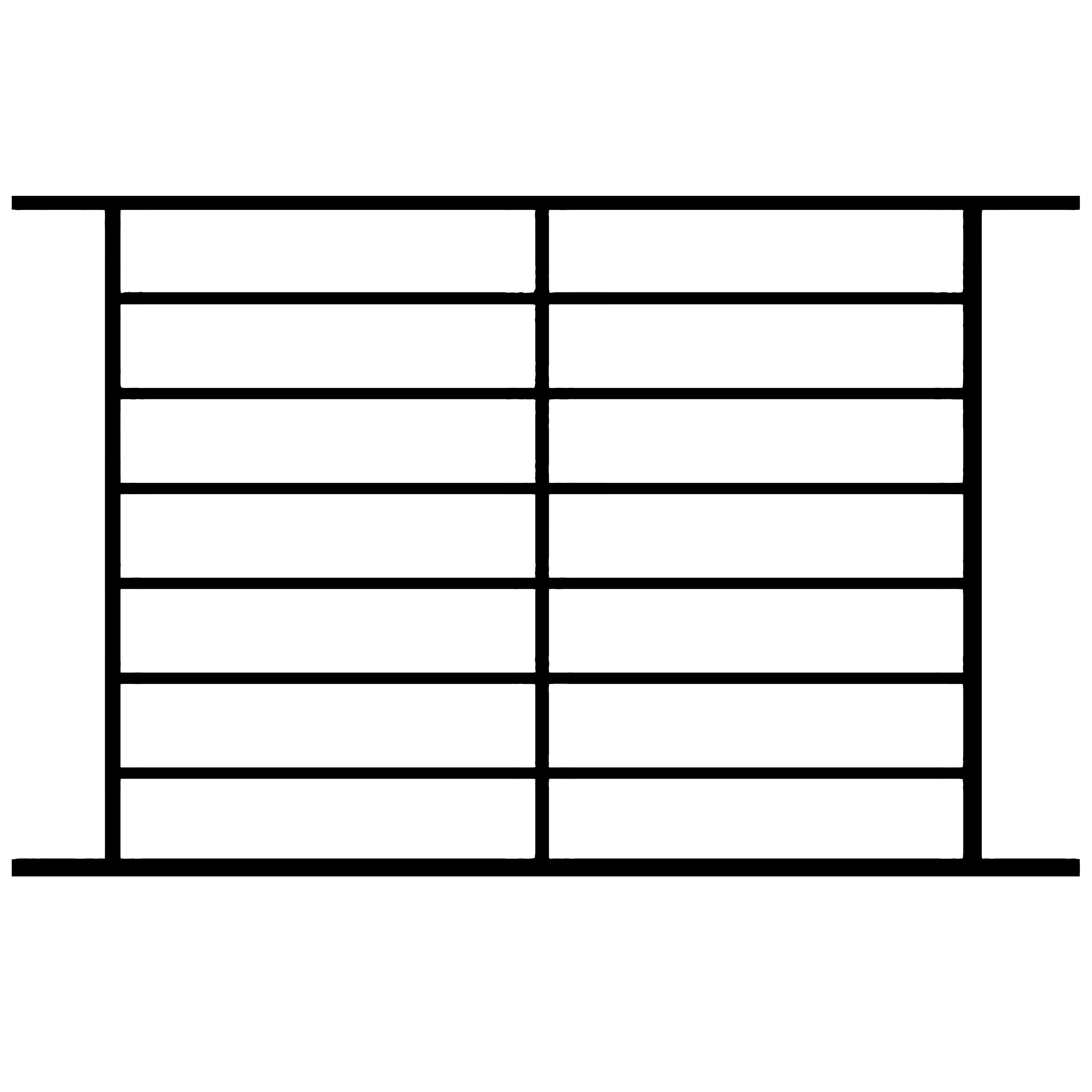 Grata di sicurezza Lagune per finestra H = 75 cm x L = 140 cm (dimensione del telaio) - 2