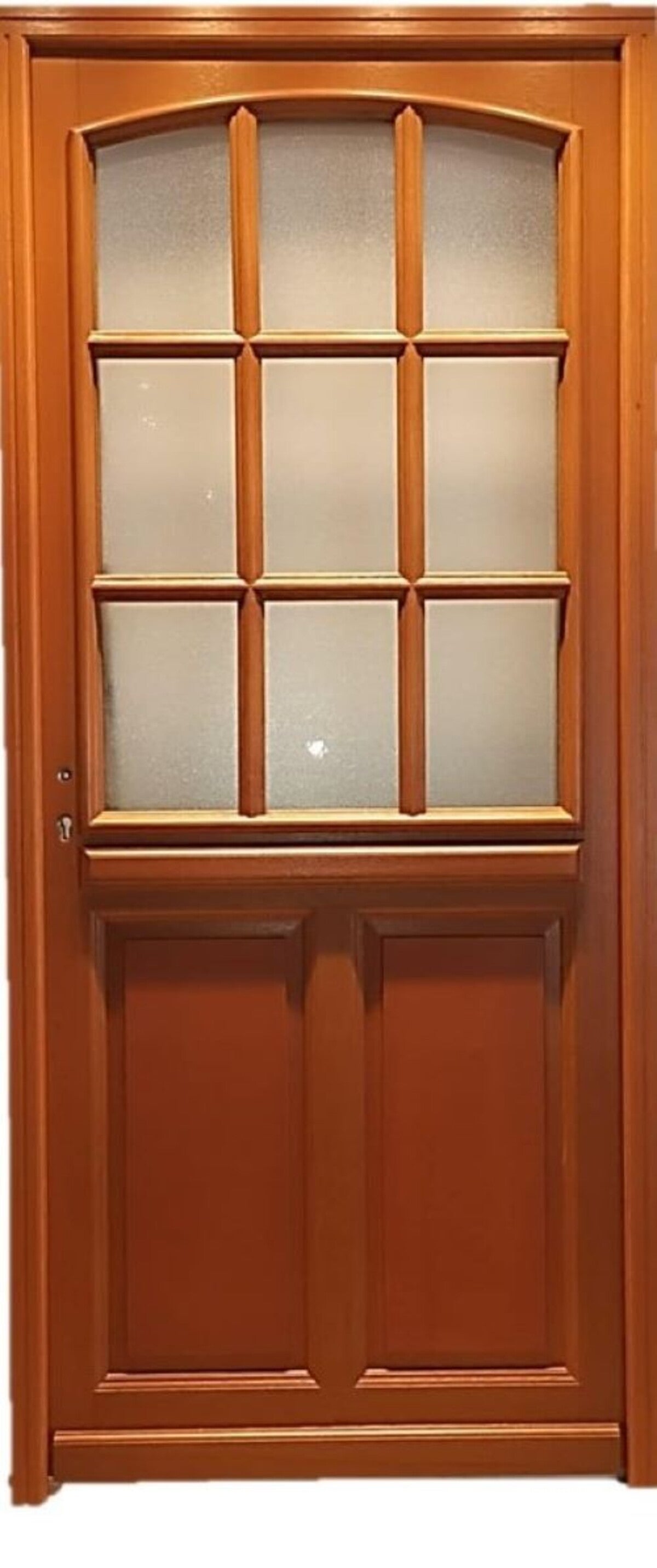 Porte D'entrée Bois Vitrée Alena, H215 X L90 Cm Côte Tableau P.droit Gd Menuiseries - 2