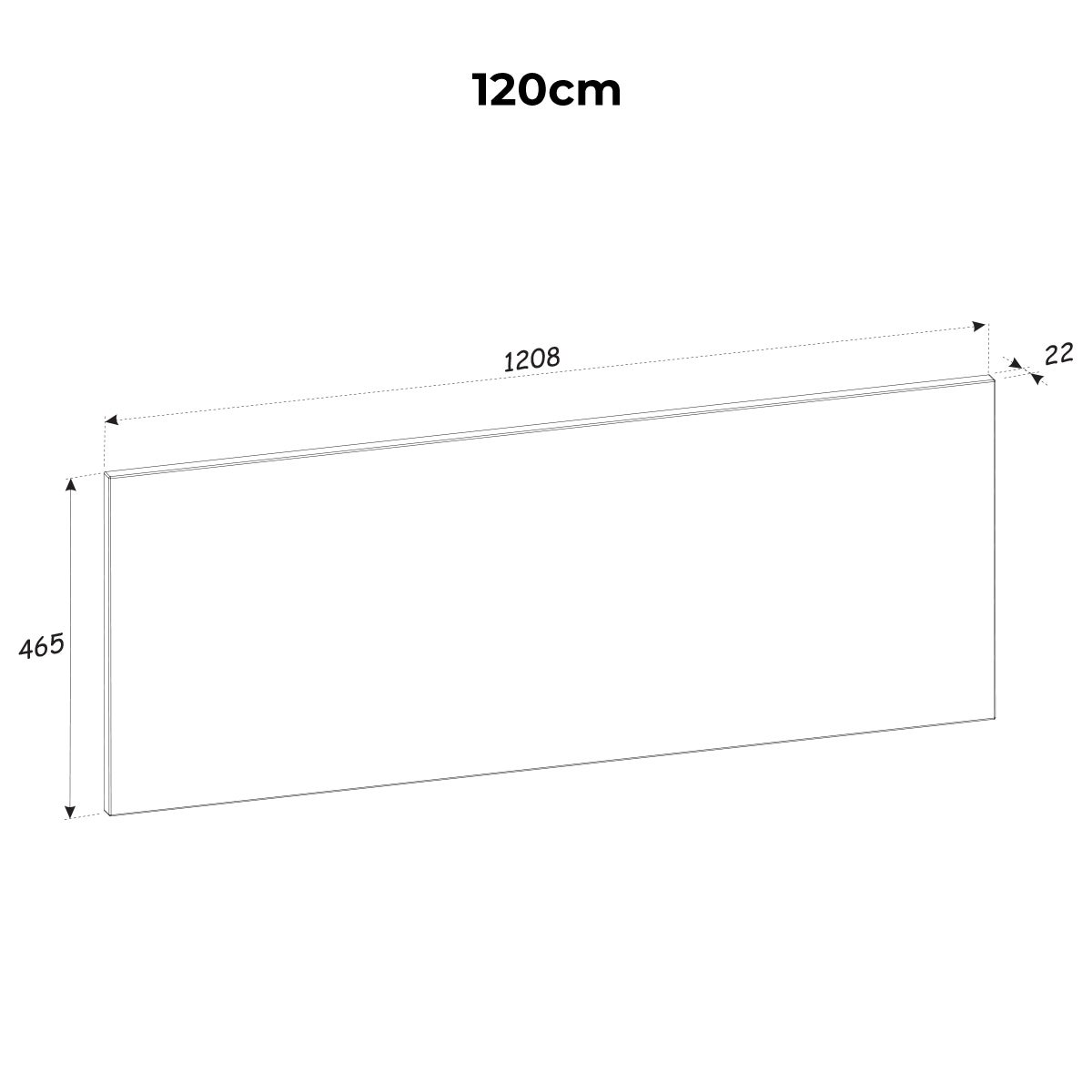 Meuble double vasque 120cm Gaia Bois et Noir - 8