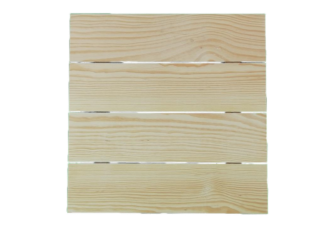 Planche en bois de pin prête à peindre. Idéale pour la décoration et les loisirs créatifs. Dimensions : 40 x 40 cm. - 2