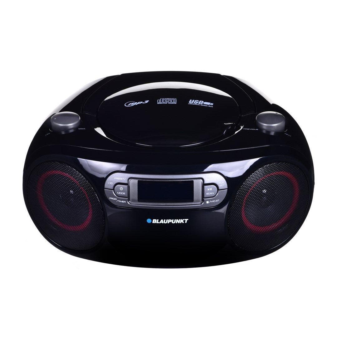 Boombox z radiem FM Odtwarzacz CD USB AUX Blaupunkt BB18BK
