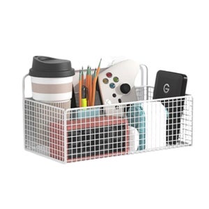 Organisateur suspendu 4 compartiments, sac de rangement en maille suspendu, rangement