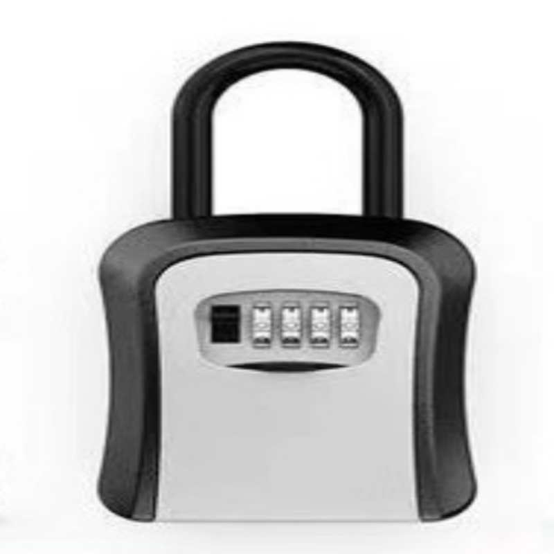 Coffre-fort à Clés Mural Extérieur - 4 Chiffres + Clé, Métal, Sécurité Renforcée