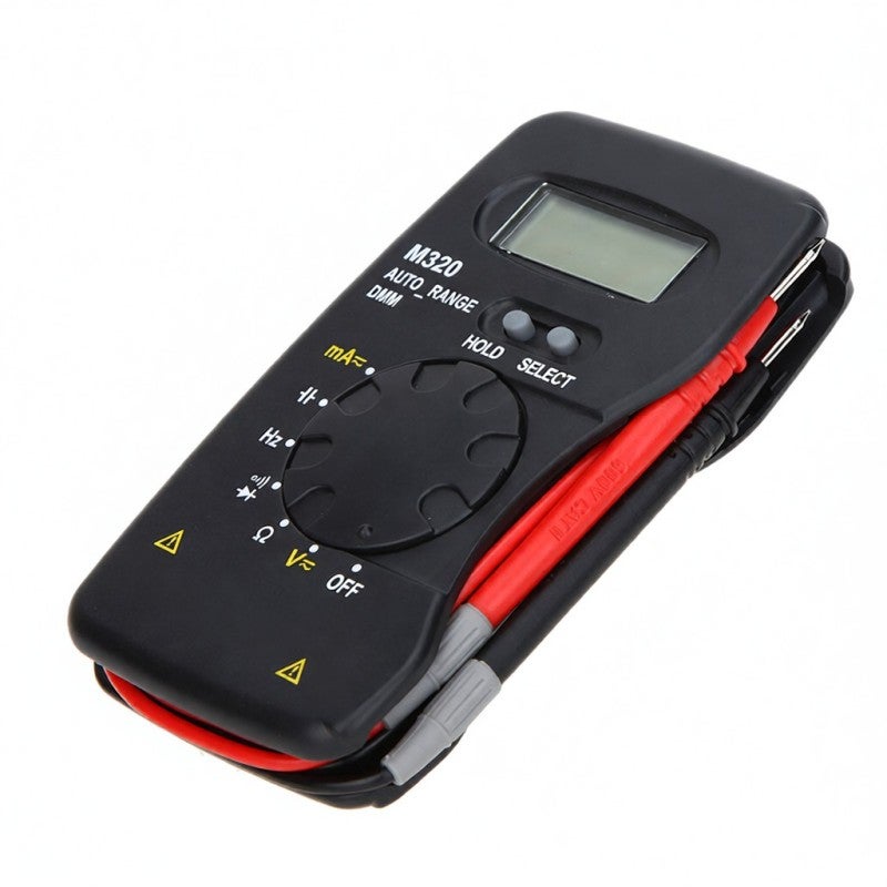 AIMO M320 format poche portable LCD multimètre numérique DMM fréquence capacité mesure maintien des données gamme automatique - 4