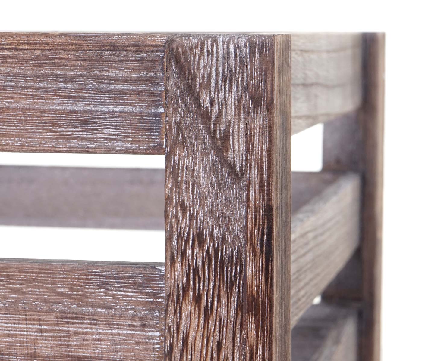 Lot de 3 caisses en bois caisse à vin décorative rangement fruits en bois marron vieilli 04_0002980 - 5