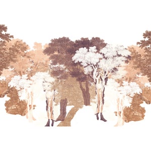 Tapisserie Murale Enfant CEVAN 300x250 Cm - Motif Planche De Bois 3D, Décoration Chambre Bébé Garçon