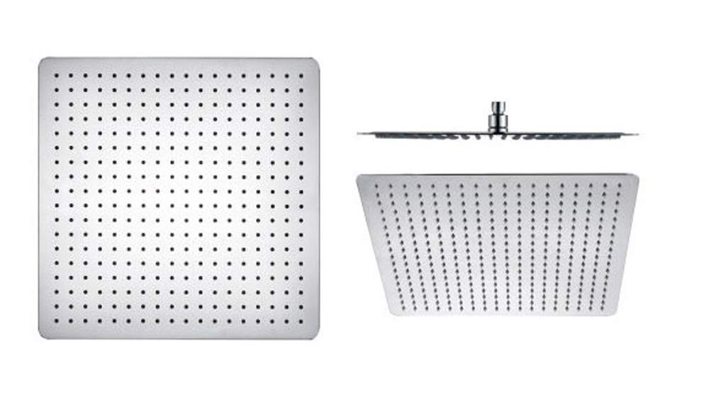 Soffione doccia a pioggia, 40,6 cm, in acciaio inox 304 di alta