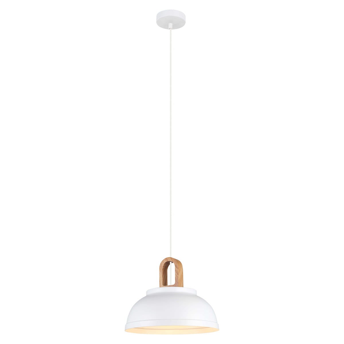 Lampa wisząca Danito biała 1xE27x40W nowoczesna wym: 120 x 30 x 30 cm metal Italux