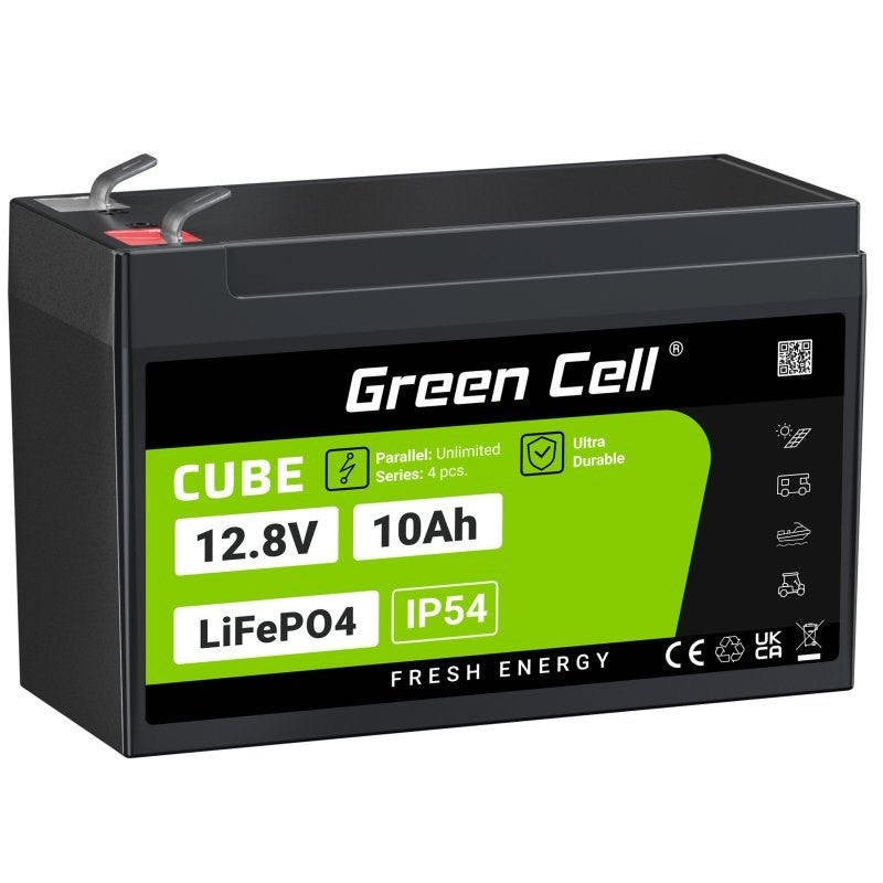 Batterie pour onduleur Green Cell LFPGC12V10AH Lithium Fer Phosphate (LiFePO4) 12,8 V 10 Ah - 2