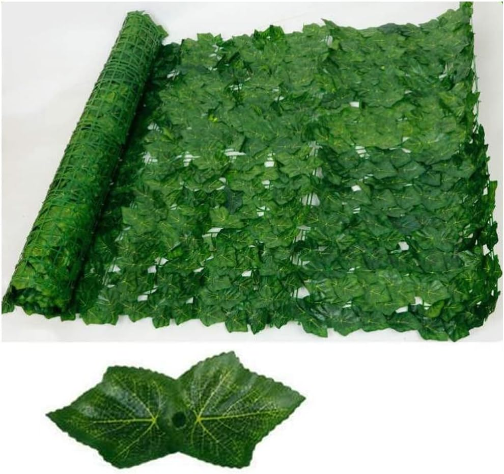 Sztuczny żywopłot bluszczowy jako ekran zapewniający prywatność ogrodzenia sztuczny żywopłot panele imitujące żywopłot dekoracja ogrodu zewnętrznego