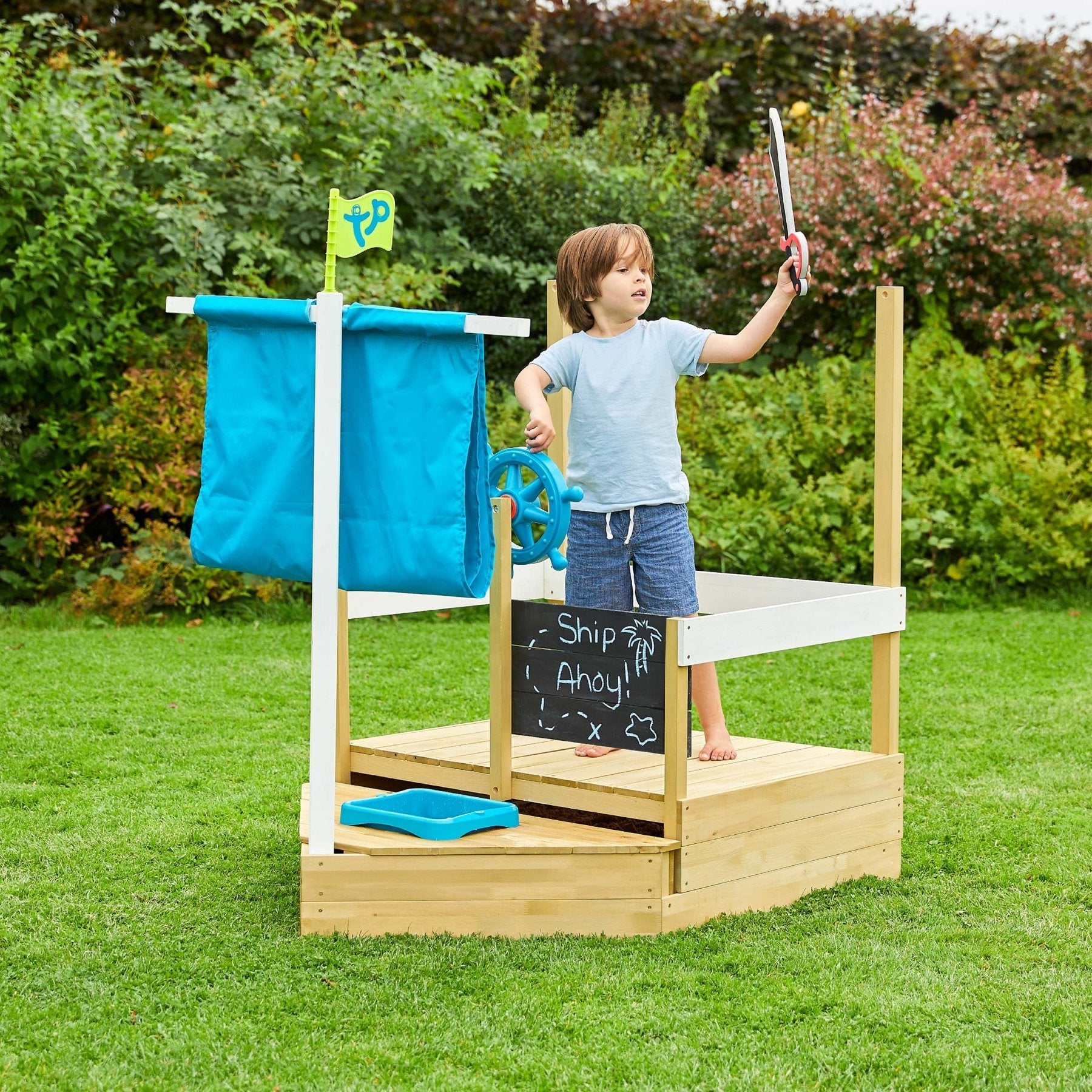 Bac à sable enfant bateau pirate AHOY bois FSC® - 3
