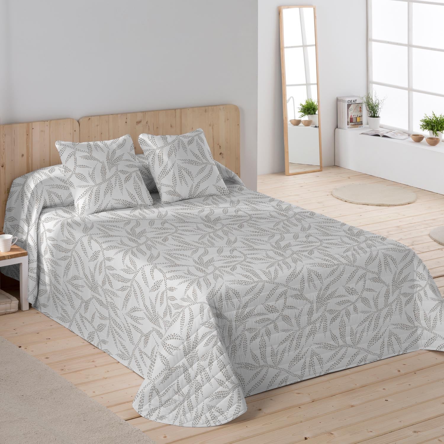 Sandal - colcha bouti estampada - microfibra - extra - suave - gramaje 70 gramos - cama 150 - wakia stone