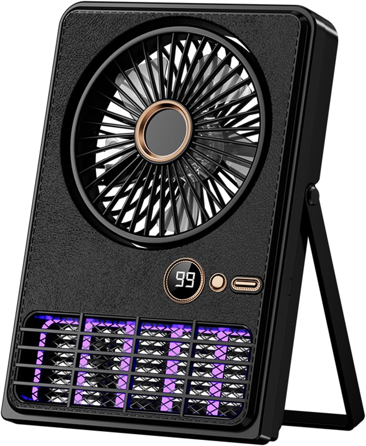 Pułapka na komary z wentylatorem, przenośna i lekka pułapka na komary na kemping, idealna na kemping, do ogrodu i salonu (czarna)