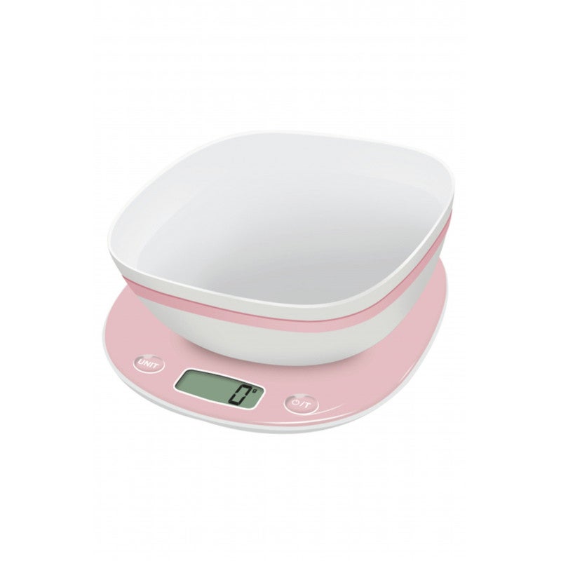 Báscula de cocina electrónica - TERRAILLON - Macaron Rosa + Bol ...