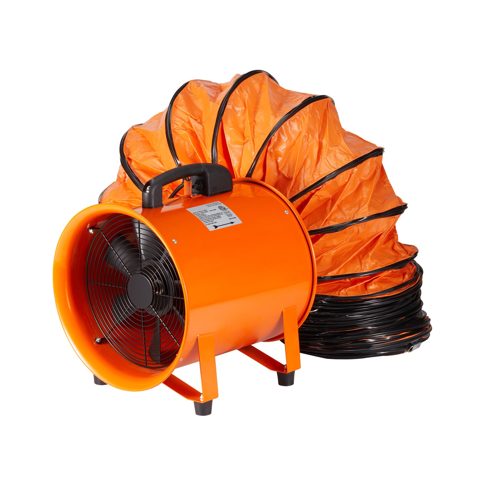 Ventilateur portatif 203,2 mm, tuyau 5 m, extraction 145 W 1020 CFM, ventilateur industriel pour élimination de poussière et fumée SucceBuy - 3