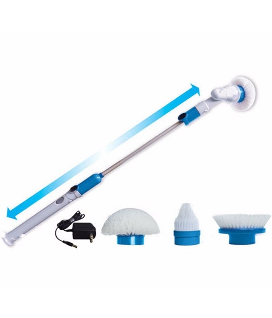 Spin Mop - Spazzola triangolare per pavimenti, spin mop, spazzola triangolare di ricambio per pulizia profonda, spin mop, 1 di serbatoio, spazzola multifunzione per bagno, lavandini, vasche da