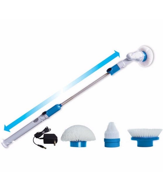 Spin Mop - Spazzola triangolare per pavimenti, spin mop, spazzola triangolare di ricambio per pulizia profonda, spin mop, 1 di serbatoio, spazzola multifunzione per bagno, lavandini, vasche da Spin Mop - Spazzola triangolare per pavimenti, spin mop, spazzola triangolare di ricambio per pulizia profonda, spin mop, 1 di serbatoio, spazzola multifunzione per bagno, lavandini, vasche da