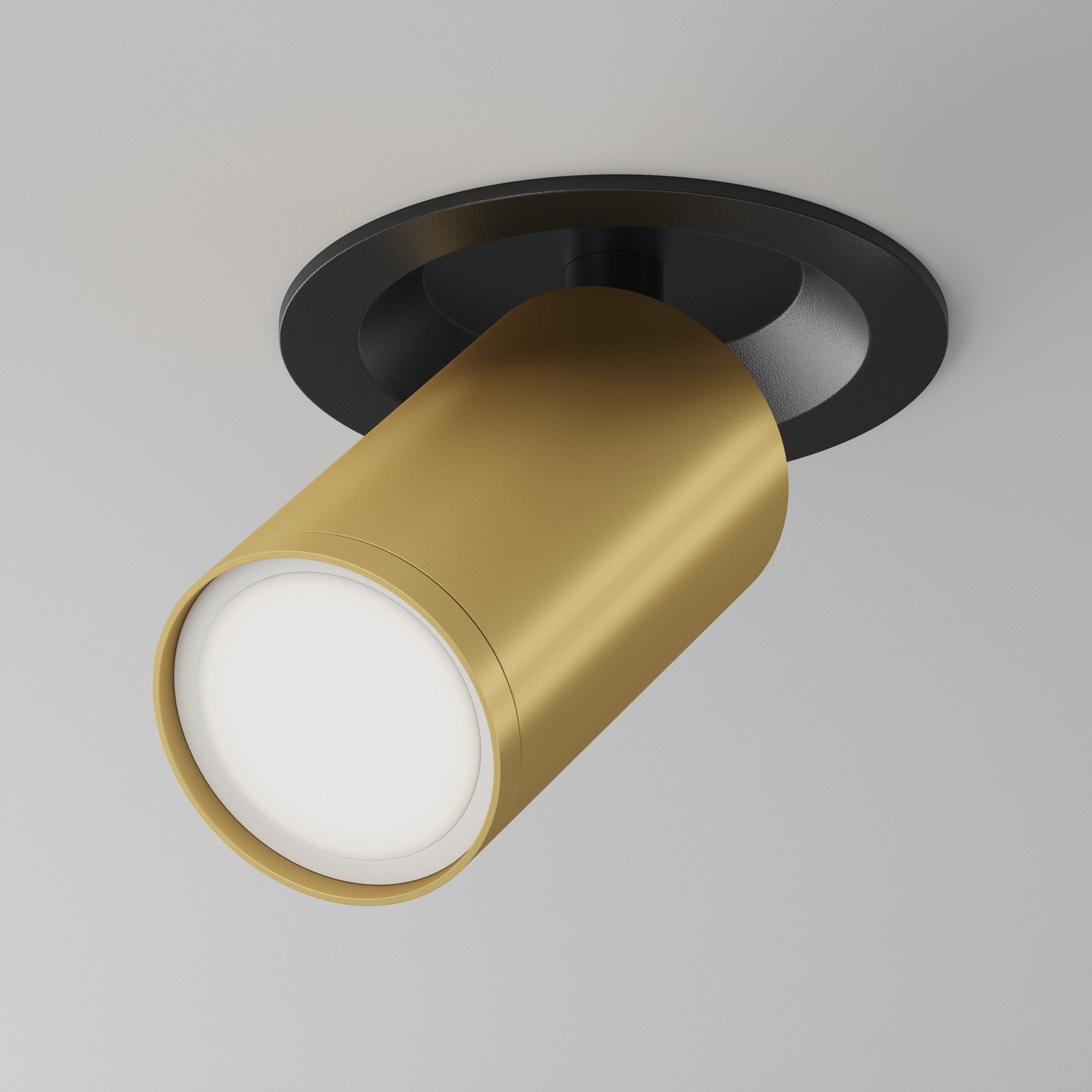 Oprawa sufitowa wpuszczana Focus S czarno-złota 1xGU10x10W okrągła ruchoma IP20 wym: 12,3 x 5,2 x 5,2 cm aluminium Maytoni - 2