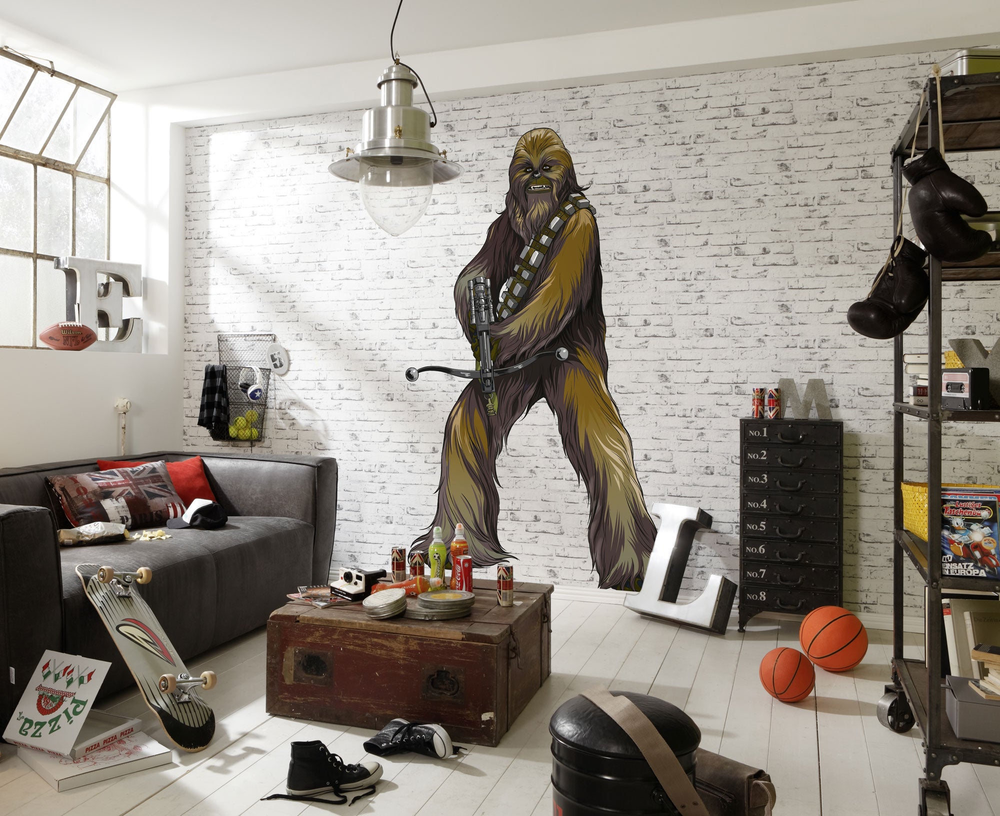 Vinilos decorativos gigantes de komar - star wars xxl chewbacca - talla: 127 x 200 cm