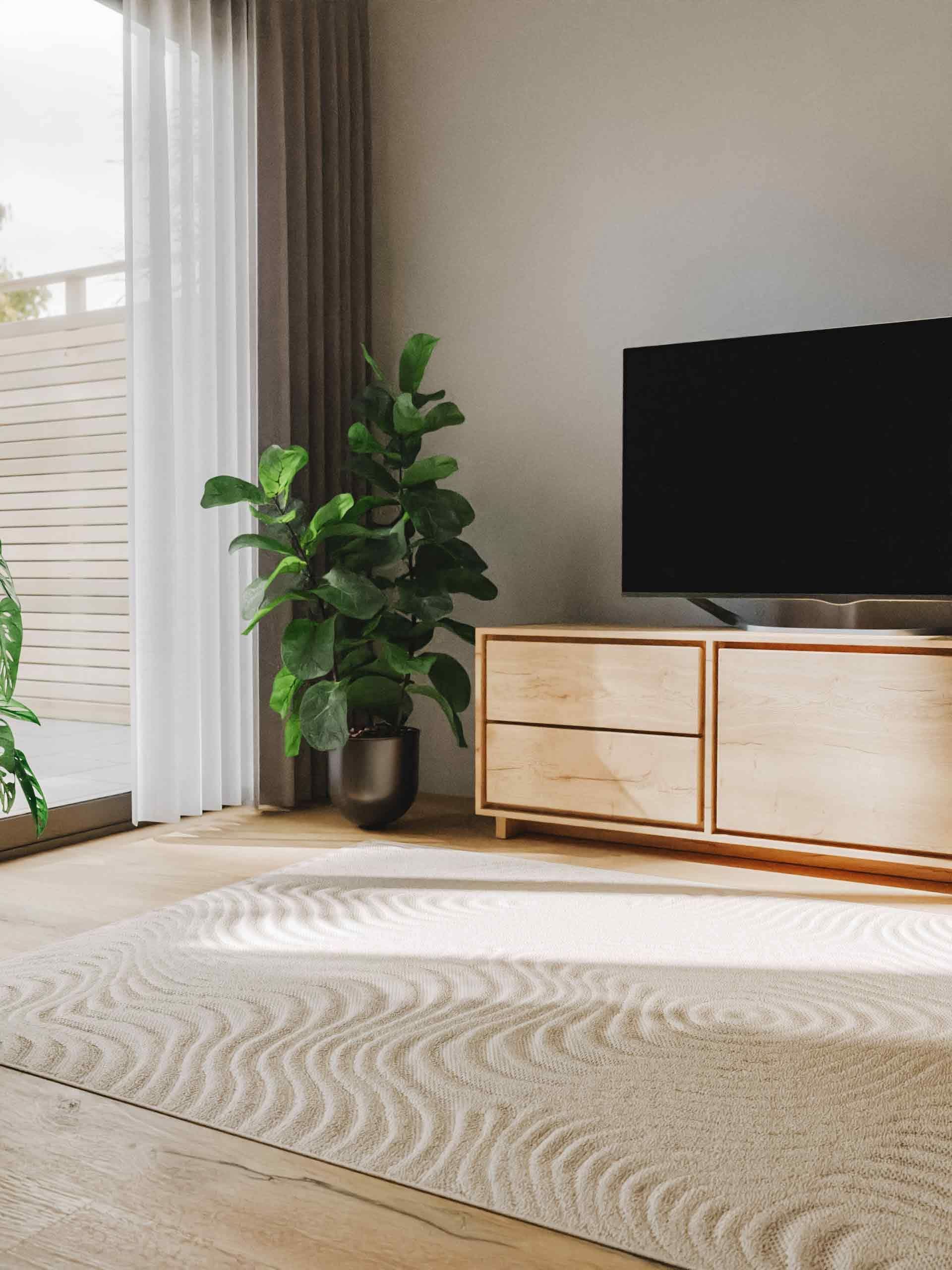 BENUTA - Tapis Leo crème 120x170 cm - 2