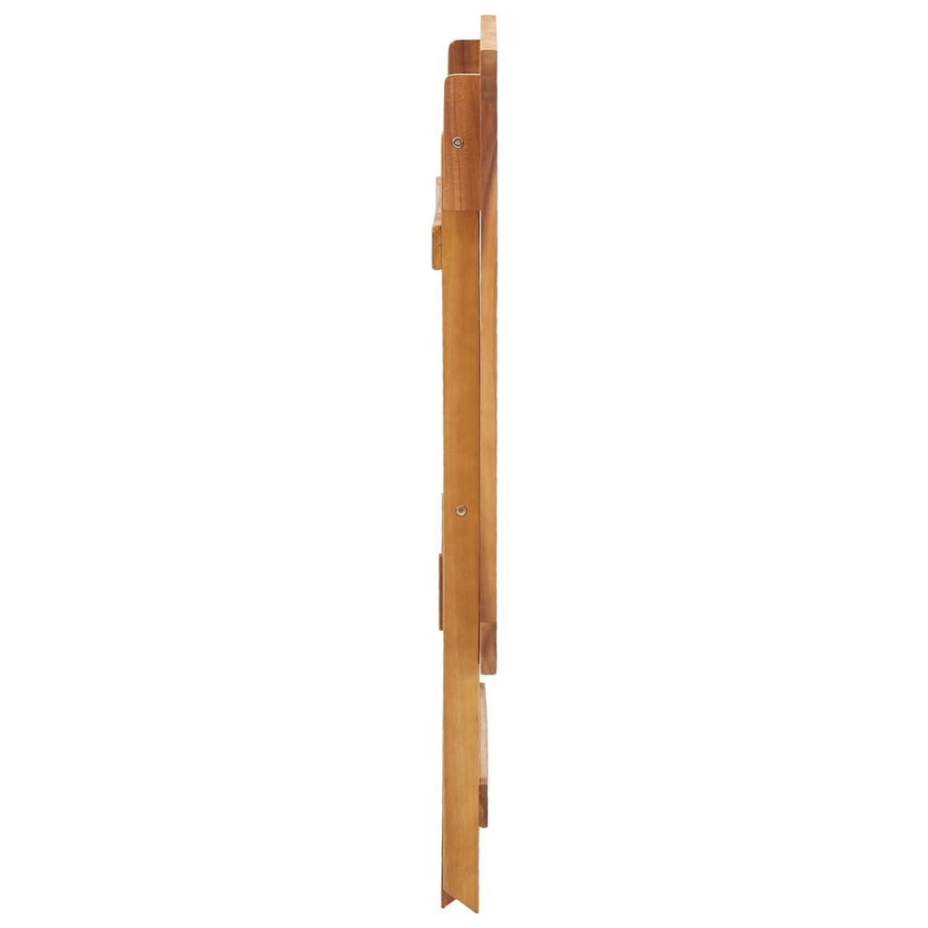 Table pliable de jardin 70x70x75 cm Bois d'acacia massif - 7