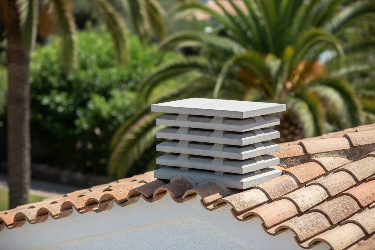 Aspirateur Statique Orthogonal de Cheminée - Grand Format pour Conduits ...