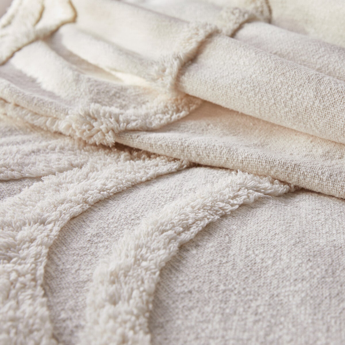 Dessus-de-lit coton tufté, Massimo - Ecru - 180 x 230 cm - 4