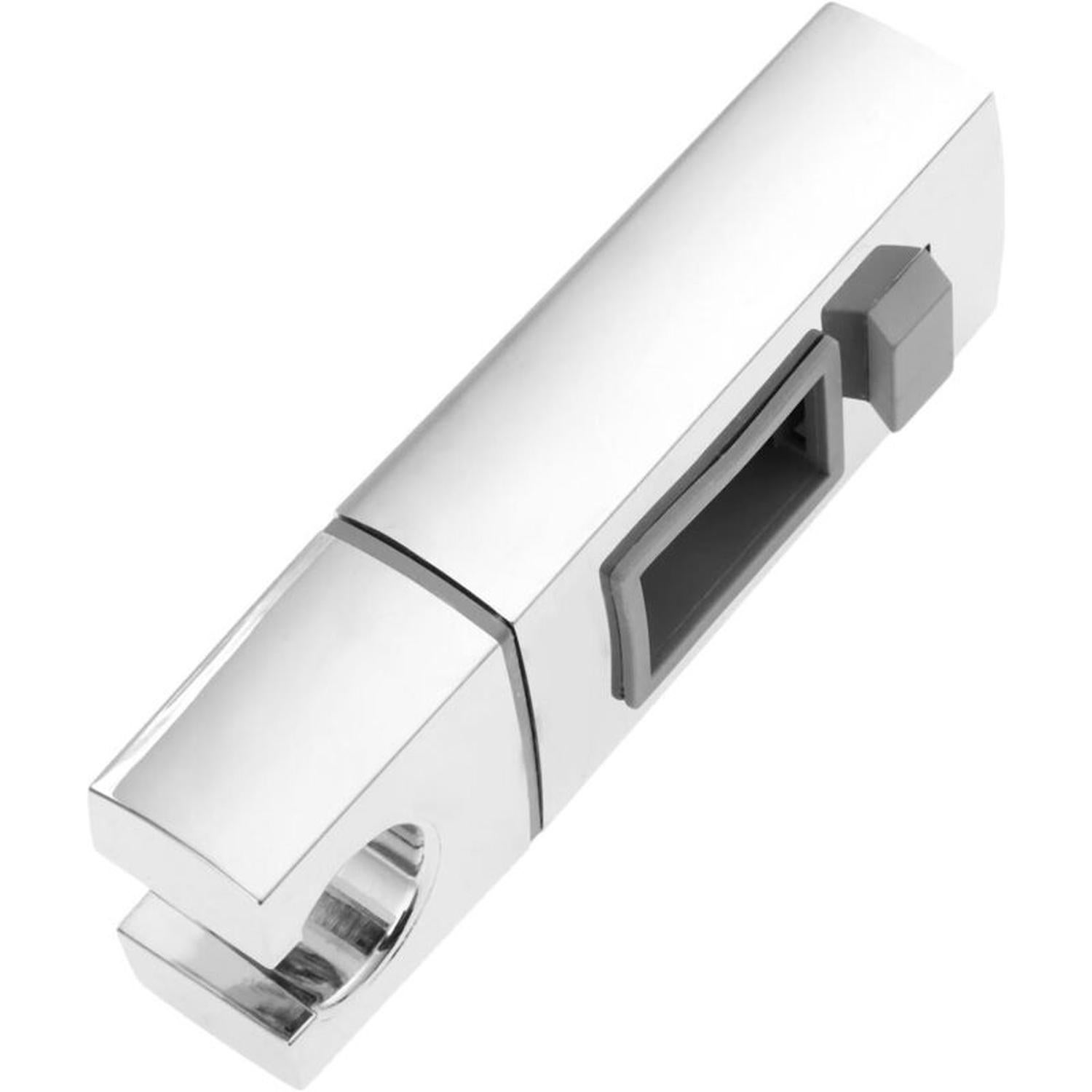 Support Coulissant de Pommeau de Douche pour rail-15 x 30mm-rectangulaire, Support de Douche à Main Remplaçable carré, Support de Douchette ABS Chromé - 2