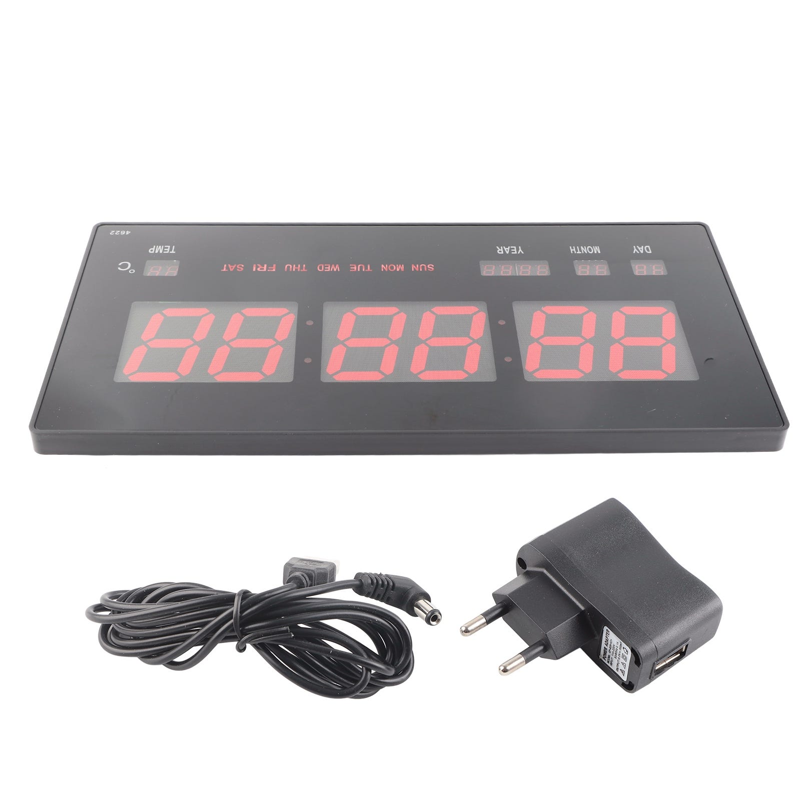 Orologio da parete digitale con calendario elettrico e display a