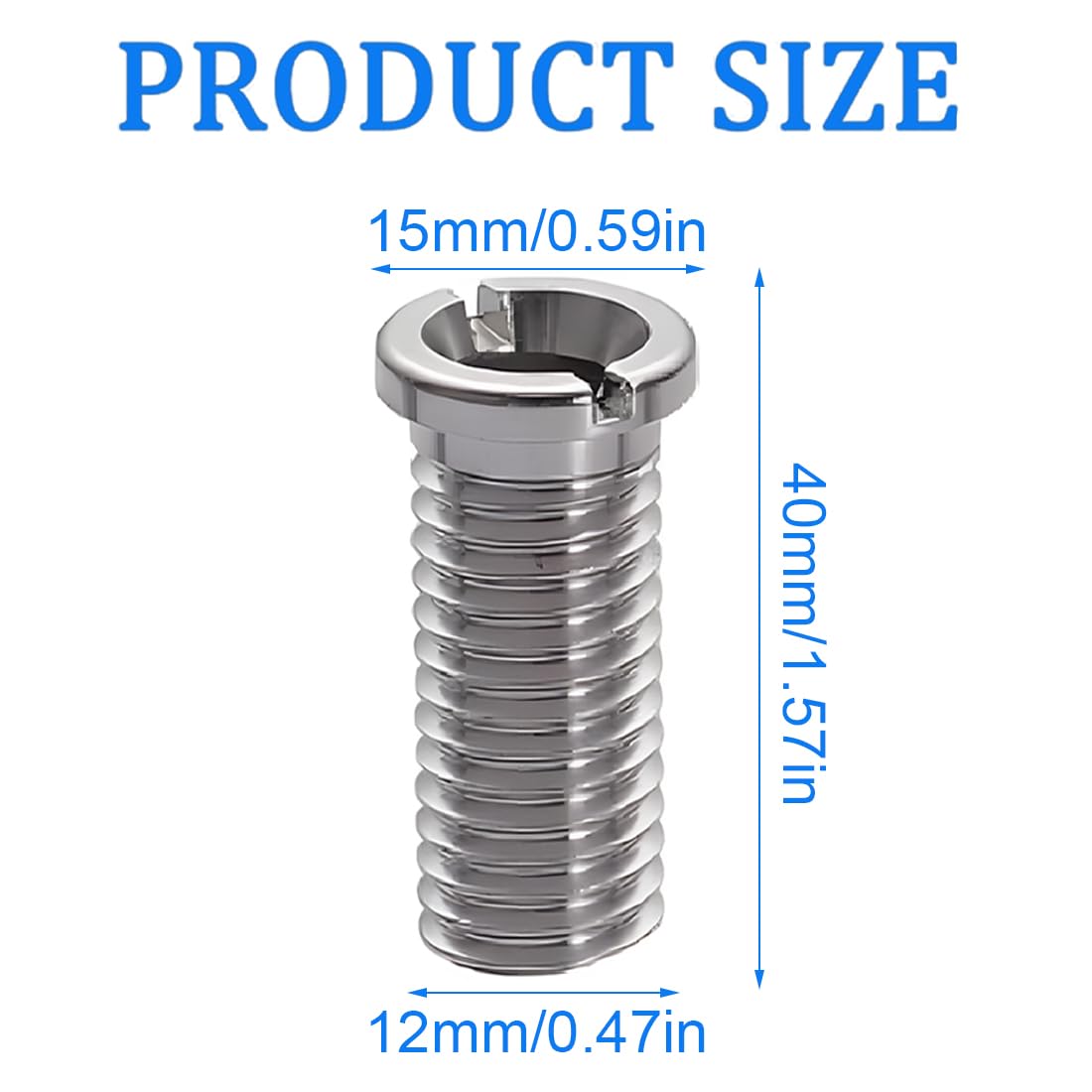 2 Pièces Argent Vis pour Panier D'évier Acier Inoxydable Vis Creuse Vis de Bonde, pour Bonde evier cuisine Lavabo cuisine Accessoires pour évier de - 2