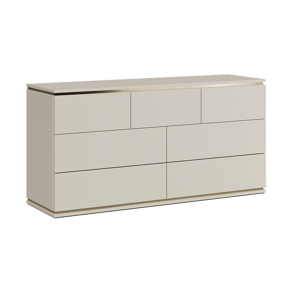 Vicco Kredens Linette, Kaszmir, 139.8 x 70 cm z 7 szufladami