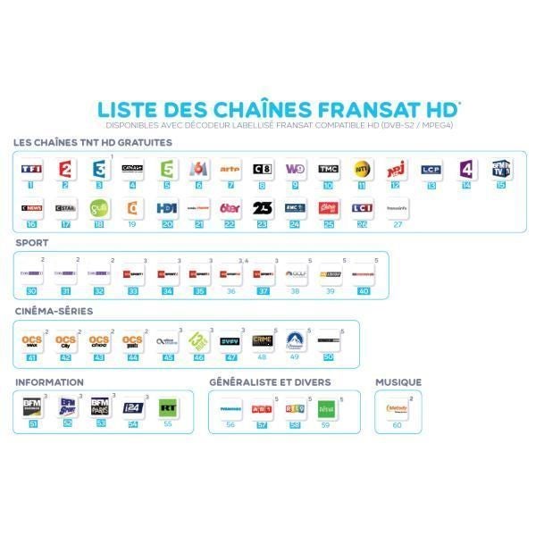 Fransat Décodeurs TNT/SAT Fransat CI+ 1.3 Neotion CAM - 3