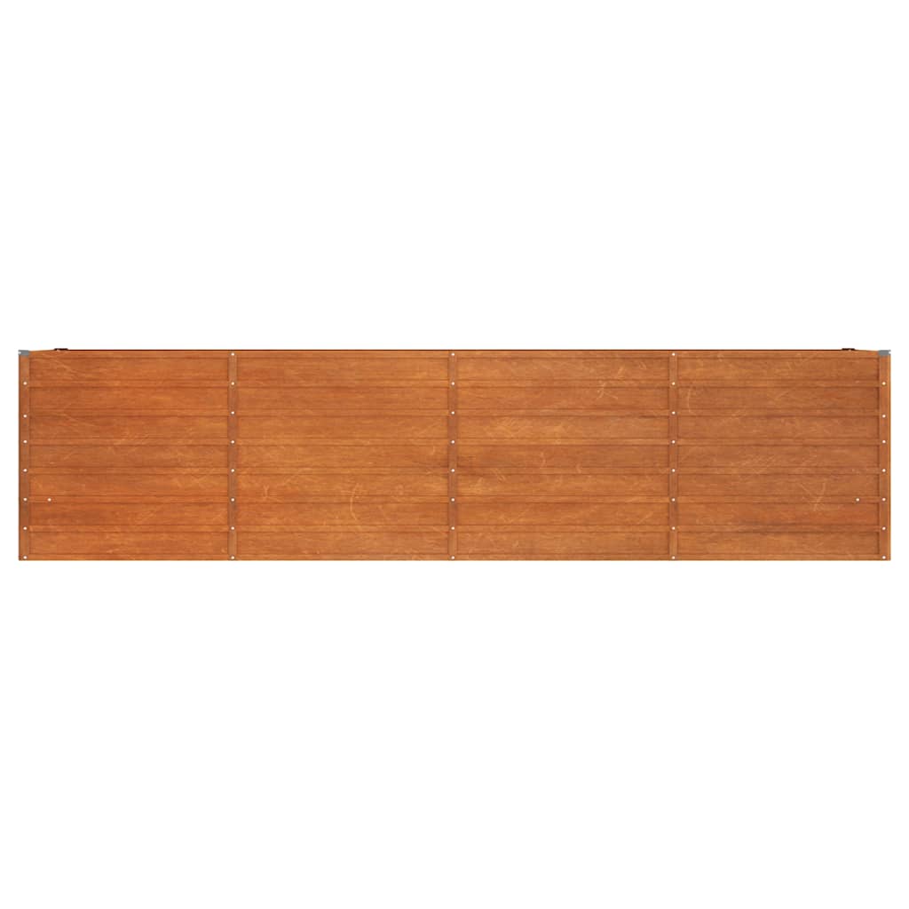 Jardinière - Lit surélevé de jardin - Pot de fleurs rouillé 320x40x77 cm acier corten Couleur évolue n1315l - 4