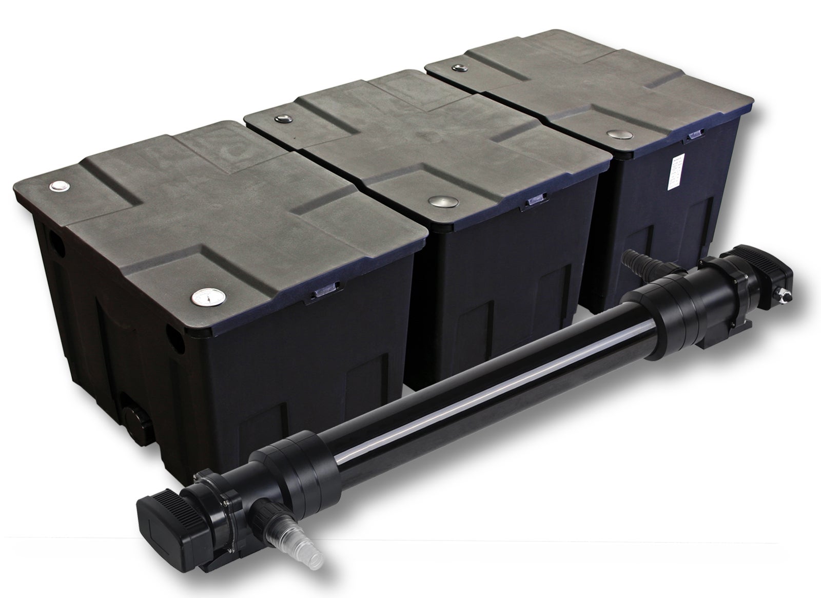 Filtre De Bassin UVC 4 En 1 YAOBLUESEA Avec Clarificateur UV, Fontaine Et Pompe, 1000L/h, Noir