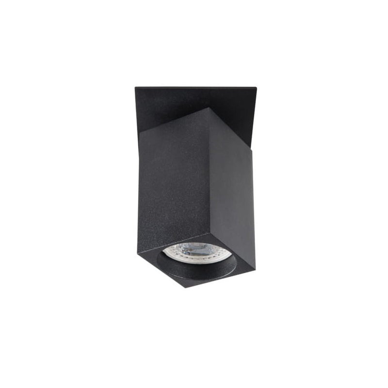 Reflektor sufitowy spot natynkowy Chiro kwadratowy czarny 1xGU10x35W wym: 8 x 8 cm aluminium Kanlux