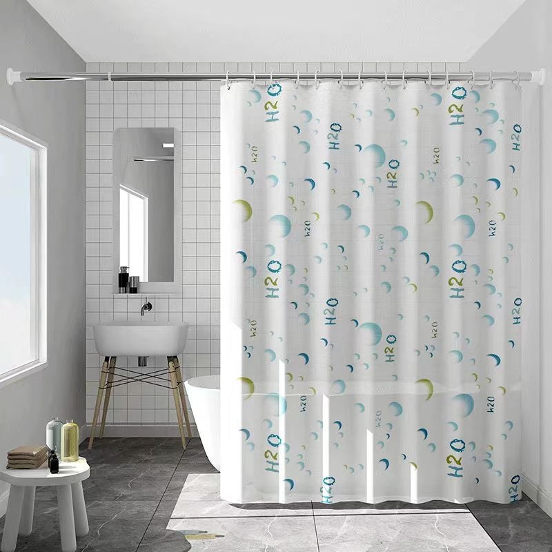 Cortina Baño MDesign Cortina De Baño Antimoho - 180 Cm X 200 Cm - Cortina Ducha Con 12 Ojales Resistente Cortina Baño Tela Impermeable Antimoho