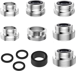 Juego 16 Adaptadores De Grifo De Latón – Universales Para Fregadero, Filtro, Manguera – Sin Herramientas