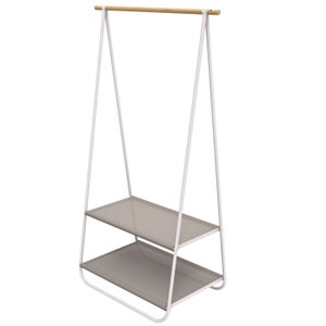 Appendiabiti Da Porta Per Cravatte E Cinture - 16 Ganci, Bianco, Dimensioni 21.3x49.5x6.4 Cm