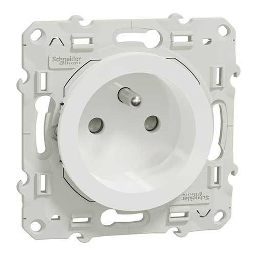 Prise Odace 2 poles et terre Schneider Electric - 3