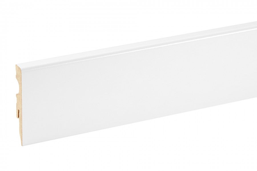 Listwa przypodłogowa MDF 60x11mm Cezar Biały RAL9003 Mat 2,20m