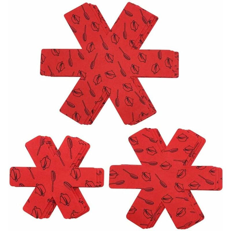 12 sztuk ochraniaczy na garnki w różnych rozmiarach, ochraniacze na patelnie, ochraniacze na garnki zapobiegające zarysowaniom naczyń kuchennych,